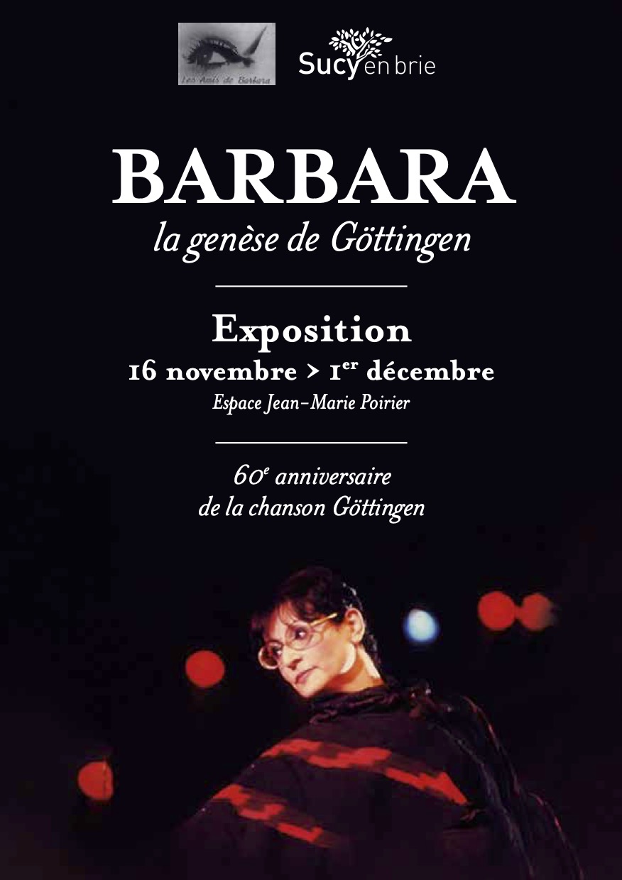 Flyer exposition Barbara - La genèse de Göttingen